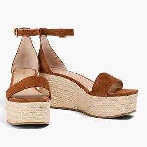 VERONICA BEARD Gianna suede espadrille wedge sandals Size 8.5